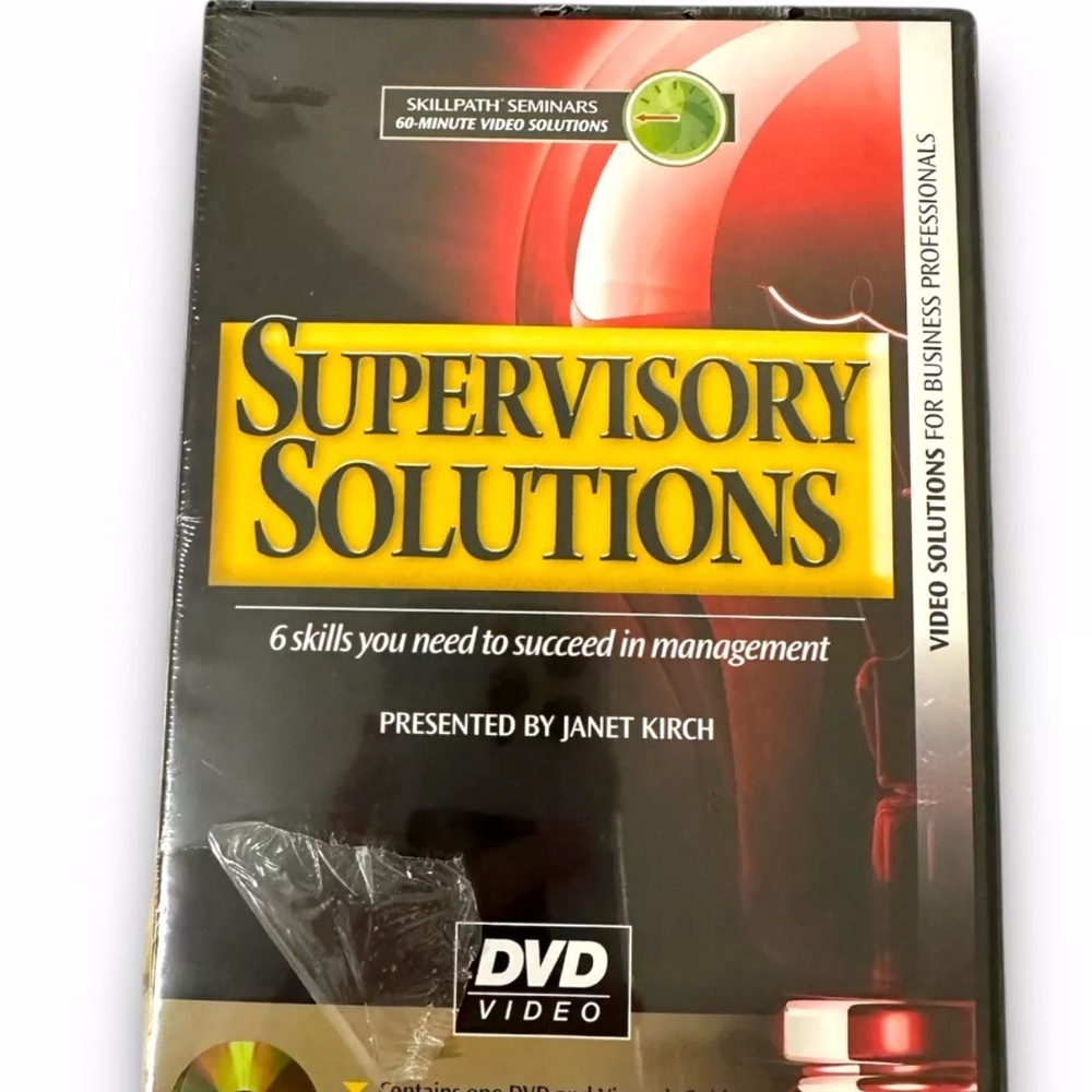 Supervisory Solutions: 6 Skills You Need To Succeed In Management (DVD) NEW - Picture 1 of 2